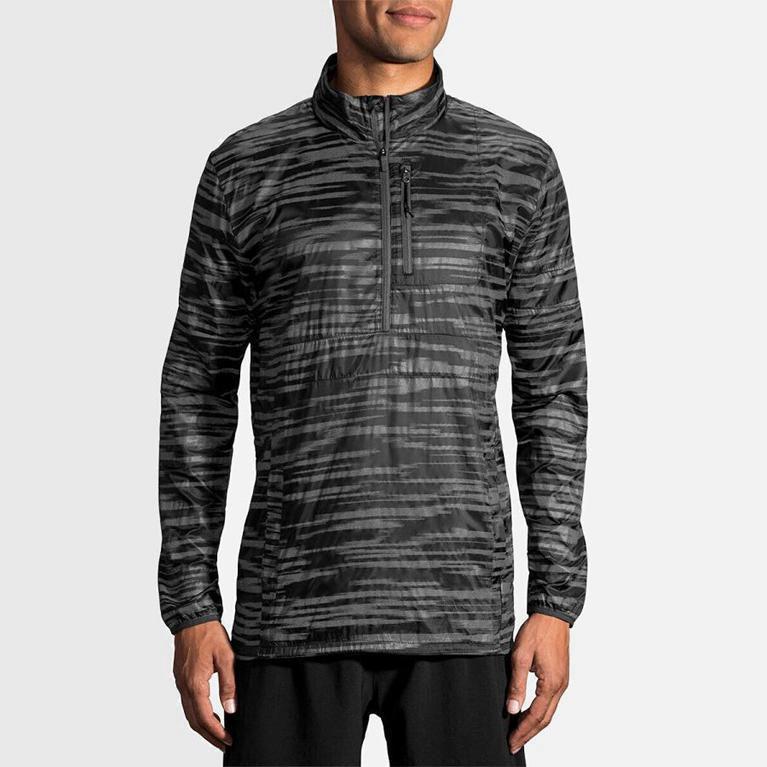 Brooks Lsd Pullover - Chaquetas Hombre - Gris (HGSA-46958)